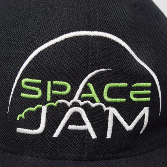 Sport Tek Space Jam Snapback Cap OSFA Unisex Black Embroidered Athleisure Street - Picture 2 of 8